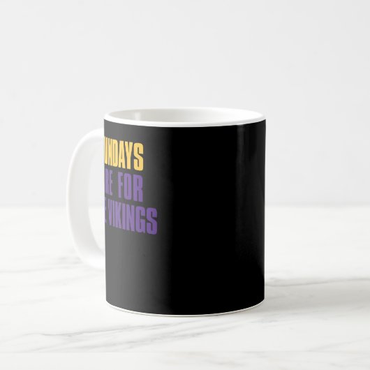 Mug Les dimanches sont pour les Vikings, Minnesota Foo (Devant gauche)