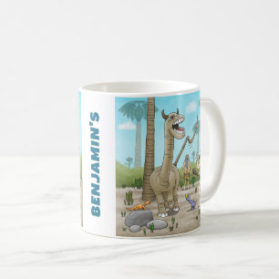 Mug Les dinosaures rencontrent l'âge de pierre