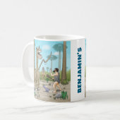 Mug Les dinosaures rencontrent l'âge de pierre (Devant gauche)