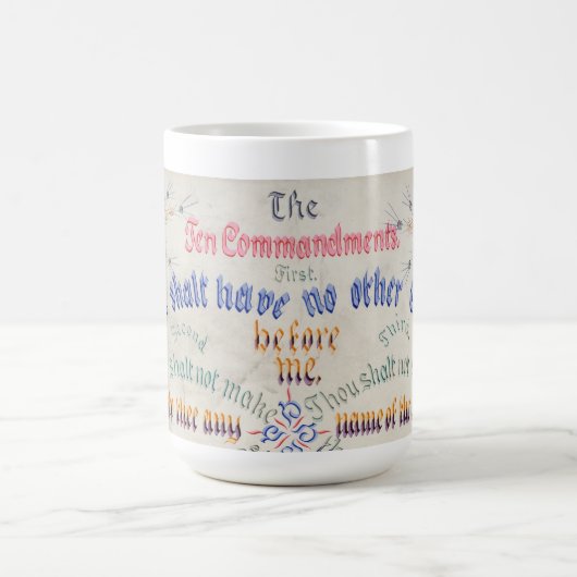 Mug Les dix commandements (Centre)