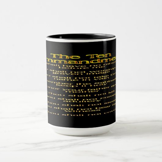 Mug Les dix commandements 01 (Centre)