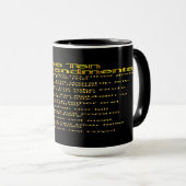Mug Les dix commandements 01 (Devant droit)