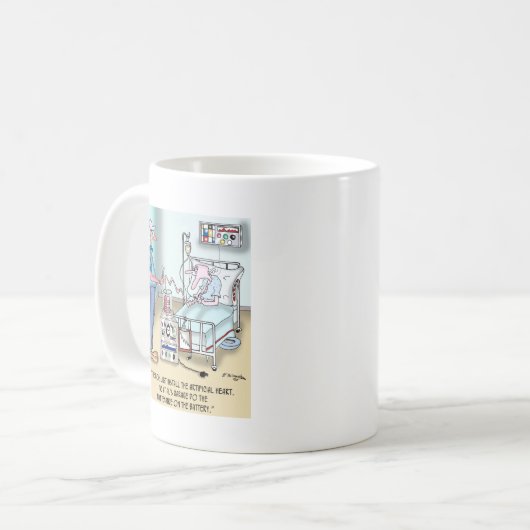 Mug Les docs installent le coeur (Devant gauche)