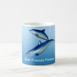 Mug Les Dolphins Bleus Meilleurs Amis Pour Toujours