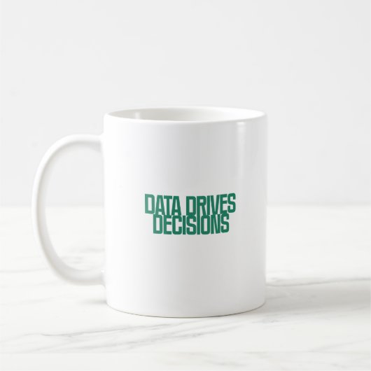 Mug Les données déterminent les décisions | Expert en  (Gauche)