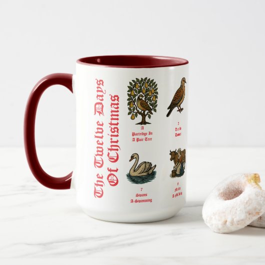 Mug Les douze jours de Noël (Avec donut)