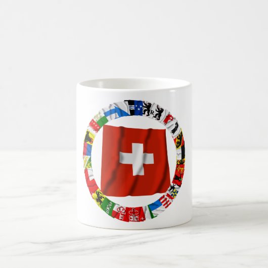 Mug Les drapeaux des cantons de la Suisse (Centre)
