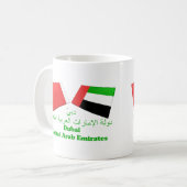Mug Les EAU et tuiles de drapeau de Dubaï (Devant gauche)