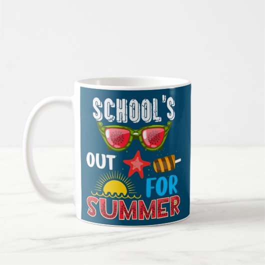 Mug les écoles hors été dernière journée d'école ensei (Gauche)