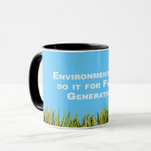 Mug Les écologistes le font pour des générations (Devant gauche)
