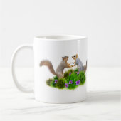 Mug Les écureuils dansent dans l'herbe (Gauche)