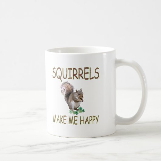 Mug Les écureuils me rendent heureux (Droite)