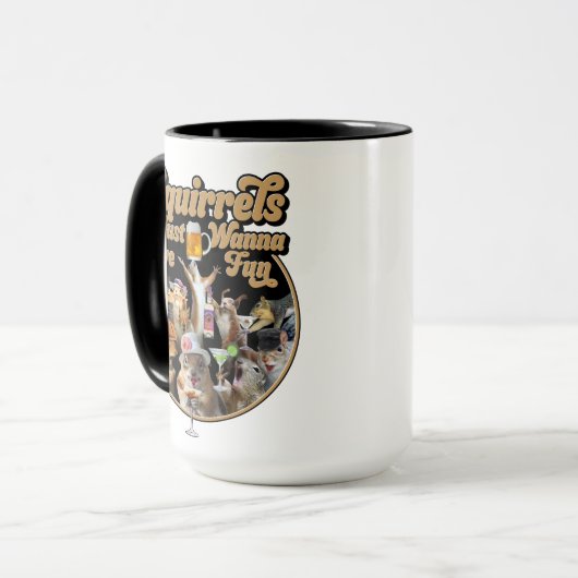 Mug Les Écureuils Veux Juste S'Amuser (Devant gauche)
