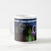 Mug Les EEK transmettent par radio, alien, fantôme, (Devant gauche)