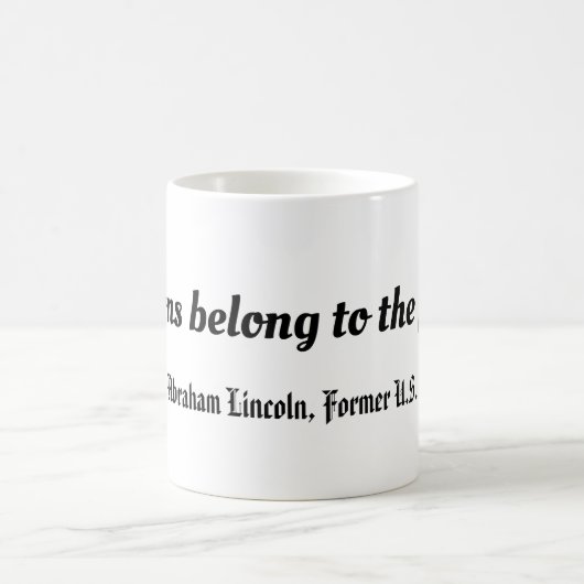 Mug Les élections appartiennent au peuple, Abraham Lin (Centre)