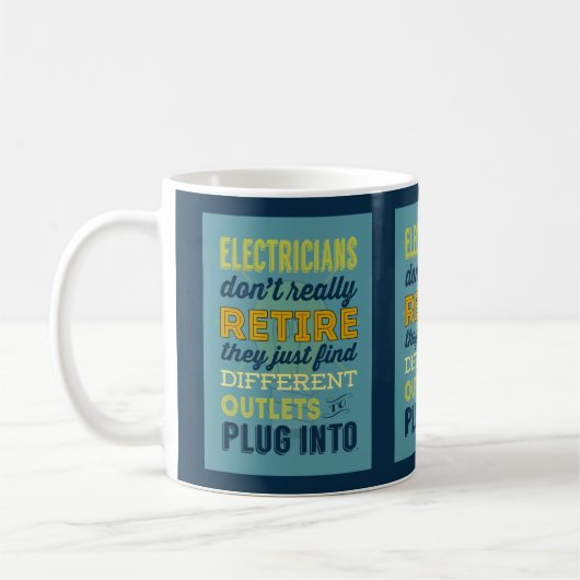 Mug Les électriciens ne font pas vraiment (Gauche)
