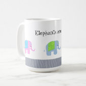 Mug Les éléphants indiens sont cools (Devant gauche)