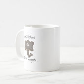 Mug Les éléphants n'oublient jamais (Devant gauche)