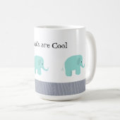 Mug Les éléphants sont cool (Devant droit)