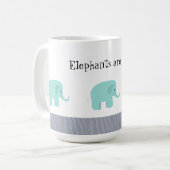 Mug Les éléphants sont cool (Devant gauche)