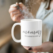 Mug Les enfants de maman moderne nomment la fête des m