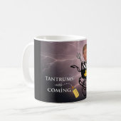 Mug Les ennuis arrivent / Anti Trump, (Devant gauche)