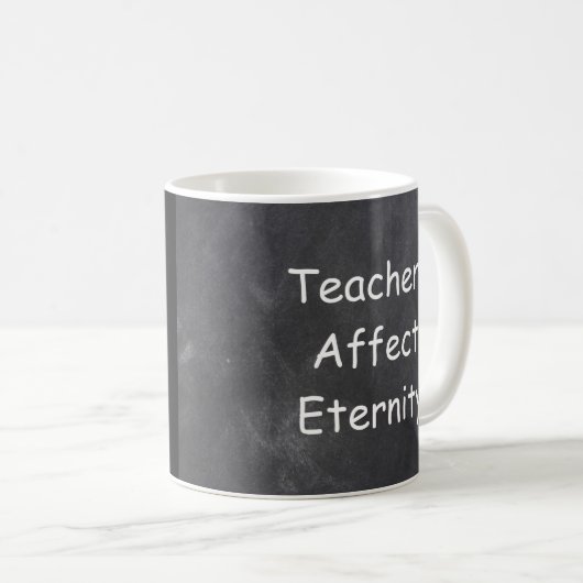 Mug Les enseignants affectent l'éternité Chalkboard id (Devant droit)