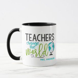 Mug Les Enseignants Changent Le Nom Personnalisé De L'
