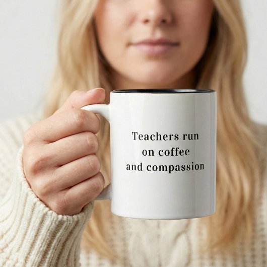 Mug Les Enseignants Fonctionnent Sur Citation De Café