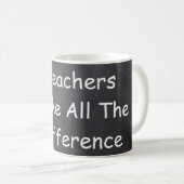 Mug Les enseignants font la différence Chalkboard idée (Devant droit)