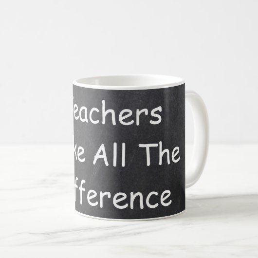 Mug Les enseignants font la différence Chalkboard idée (Devant droit)