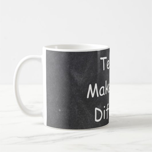 Mug Les enseignants font la différence Chalkboard idée (Gauche)