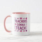 Mug Les enseignants vont enseigner (Gauche)