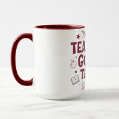 Mug Les Enseignants Vont Enseigner Joli Professeur Ros (Gauche)