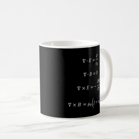 Mug Les Équations De Maxwell (Devant droit)