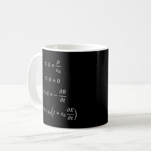 Mug Les Équations De Maxwell (Devant gauche)