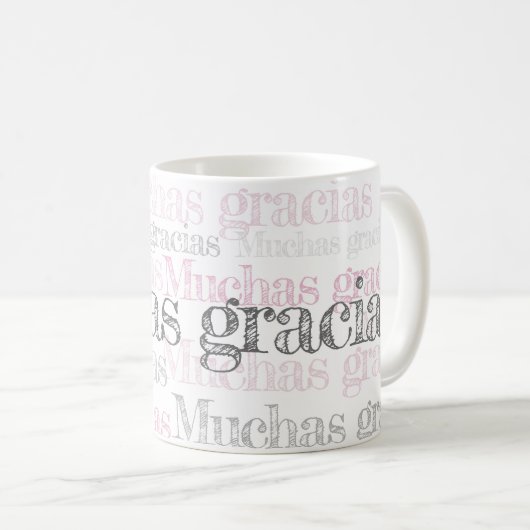 Mug Les Espagnols de Muchas gracias/vous remercient de (Devant droit)