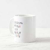 Mug Les Esprits Créatifs Sont Rarement Rangés Modifiab (Devant gauche)