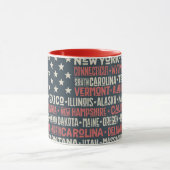 Mug Les Etats-Unis d'Amérique |States et capitaux (Centre)