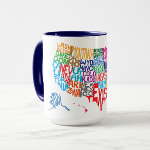Mug Les Etats-Unis dans les noms