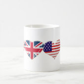 Mug Les Etats-Unis et conception BRITANNIQUE de (Centre)