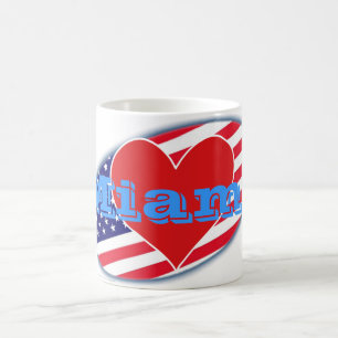 Mug Les Etats-Unis marquent l'amour Miami d'I