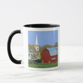 Mug Les Etats-Unis, Vermont, Peacham. Une grange et un (Gauche)