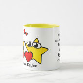 Mug les étoiles 11oz faites sur commande ajoutent la (Centre)