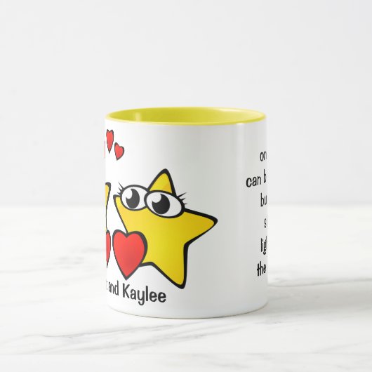Mug les étoiles 11oz faites sur commande ajoutent la (Centre)