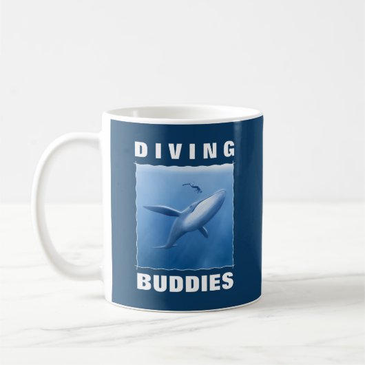 Mug Les Étudiants De Plongée - Plongeur Et Baleine (Gauche)