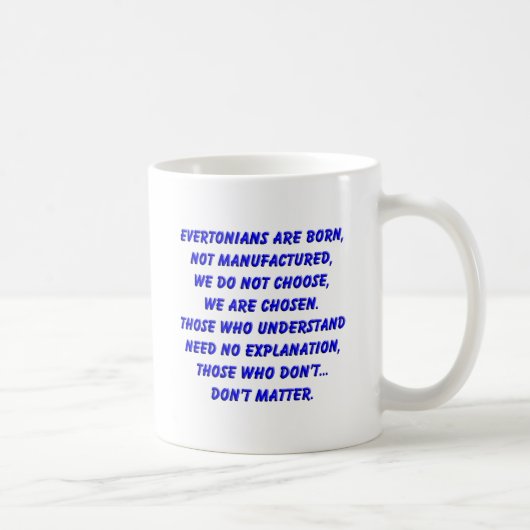 Mug les evertonians sont nés (Droite)