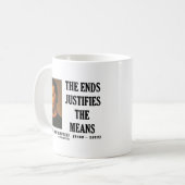 Mug Les extrémités de Machiavel justifie la citation (Devant gauche)