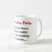 Mug Les faits alternatifs contre la réalité (Devant droit)