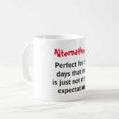 Mug Les faits alternatifs contre la réalité (Devant gauche)